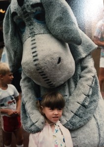 Eeyore and I at Disneyland.